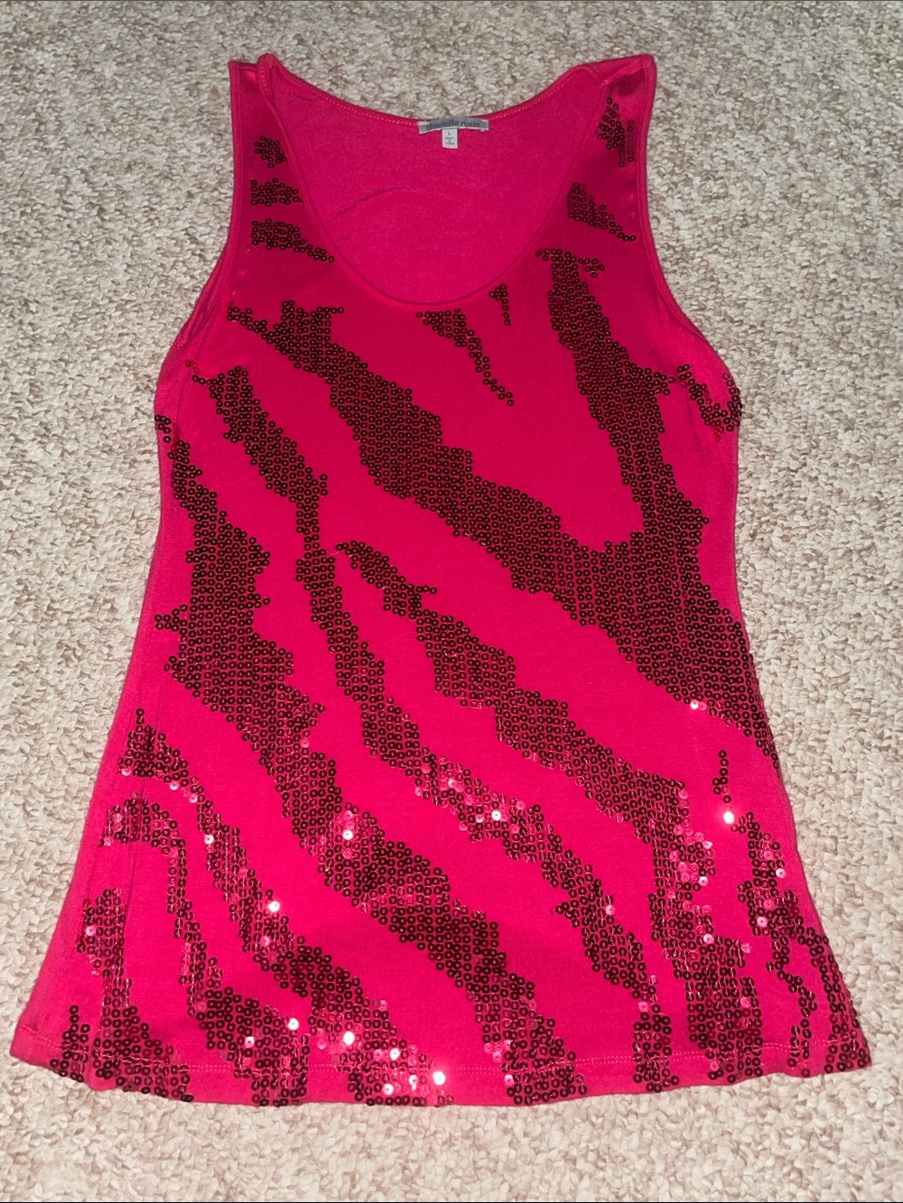 Charlotte Russe Bright Pink Tank Top